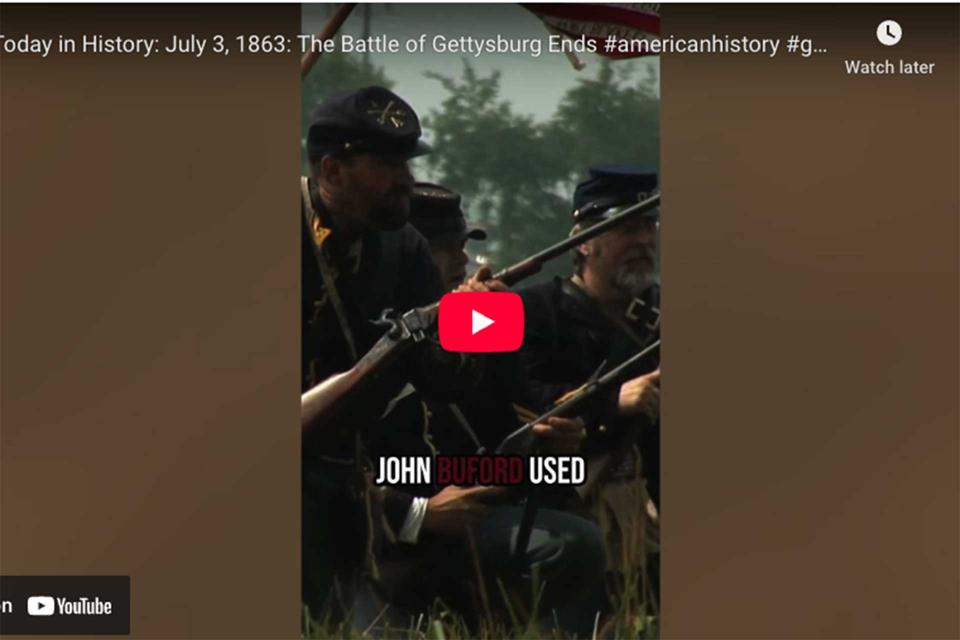 [Video] Today in History: July 3, 1863: The Battle of Gettysburg Ends